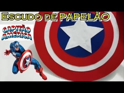 DIY Escudo do Capitão América de PAPELÃO