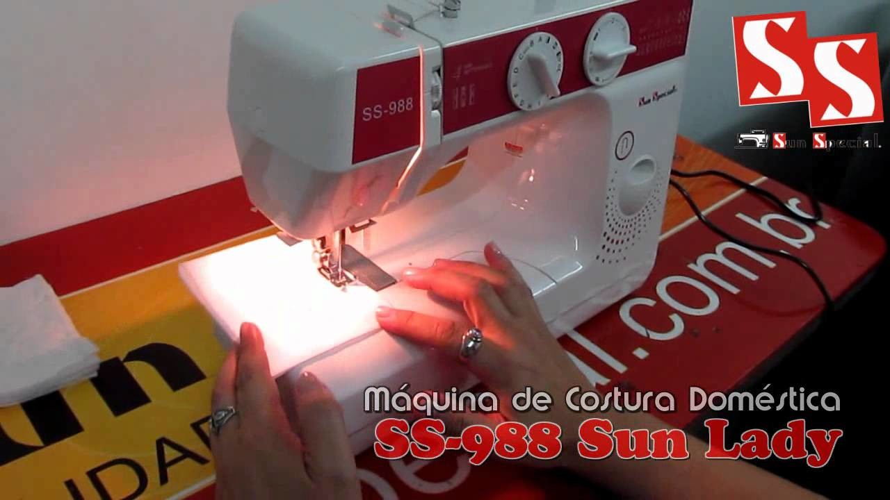Máquina de Costura Modelo Doméstica SS-988 Sun Lady