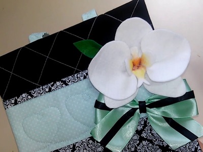 Passo a passo orquídea em feltro. tutorial felt orchid