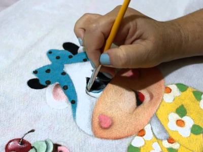 Pintura em tecido Eliane Nascimento: Iluminando os olhinhos