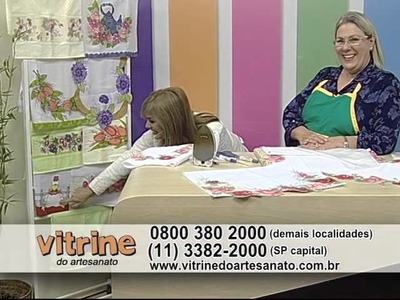 Toalha com rosas com Márcia Caires e Maças vermelhas com Wagner Reis | Vitrine do artesanato na tv