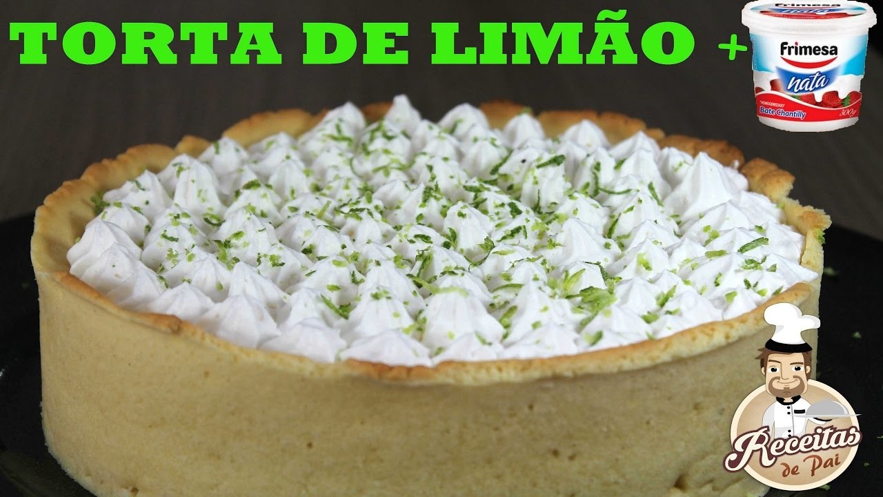 TORTA DE LIMÃO COM NATA  #81 RECEITAS DE PAI