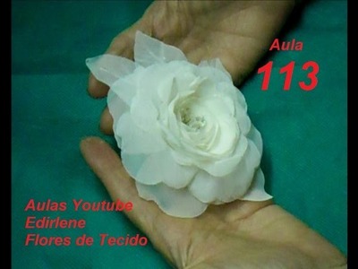 AULA 113 - ROSA OFF WHITE PARA CABELOS DE NOIVA