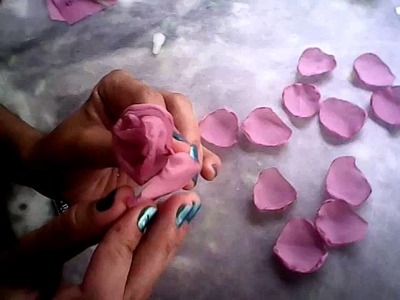 Como fazer rosa de tecido com juliana souza!!!