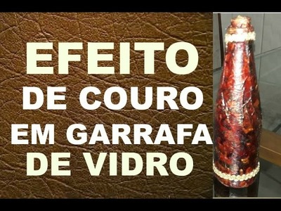 EFEITO DE COURO EM GARRAFA. MINHA CARTA DO GOOGLE ADSENSE