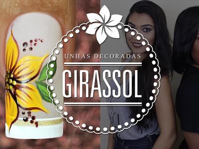 Unhas Decoradas Fáceis para Iniciantes (Girassol) | Cola na Villar