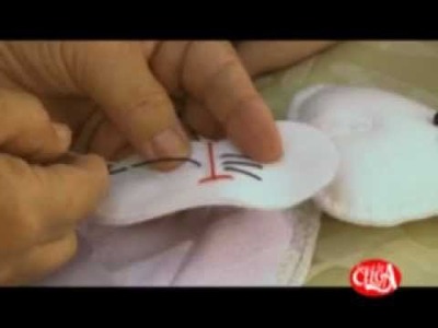 Aprenda fazer uma Coelhinha Pompom em feltro com a facilitadora Cibélia Alves - parte 01