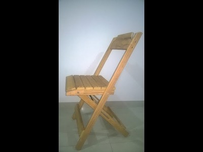 Cadeira Dobrável de Madeira Maciça - como fiz