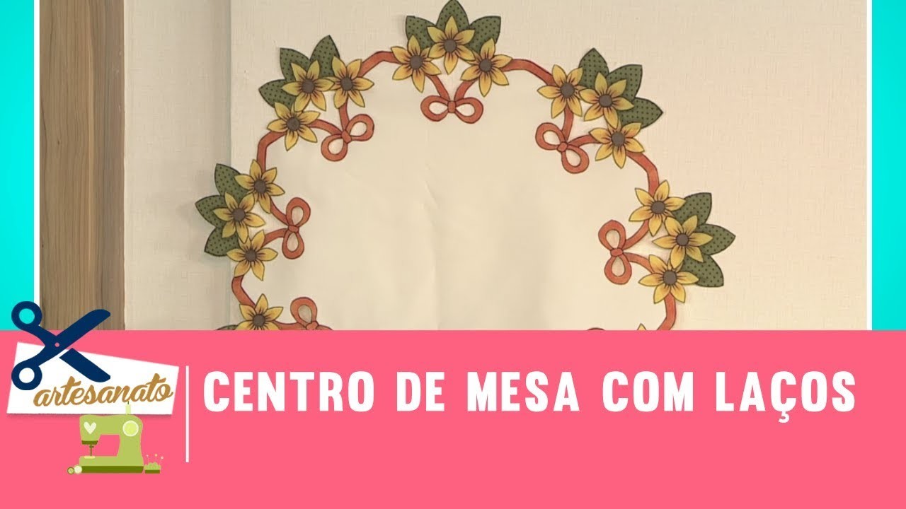 Centro de mesa com laços - Vida Melhor - 30.08.2017
