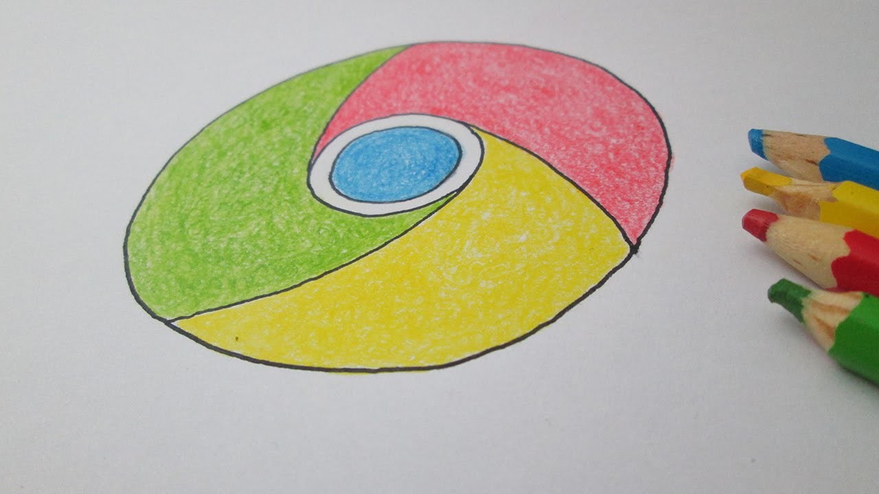 Como desenhar a logo do Google Chrome