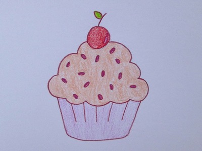 Como desenhar um cupcake