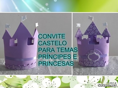 COMO FAZER CONVITE CASTELO EM EVA (( Princesa Sofia))