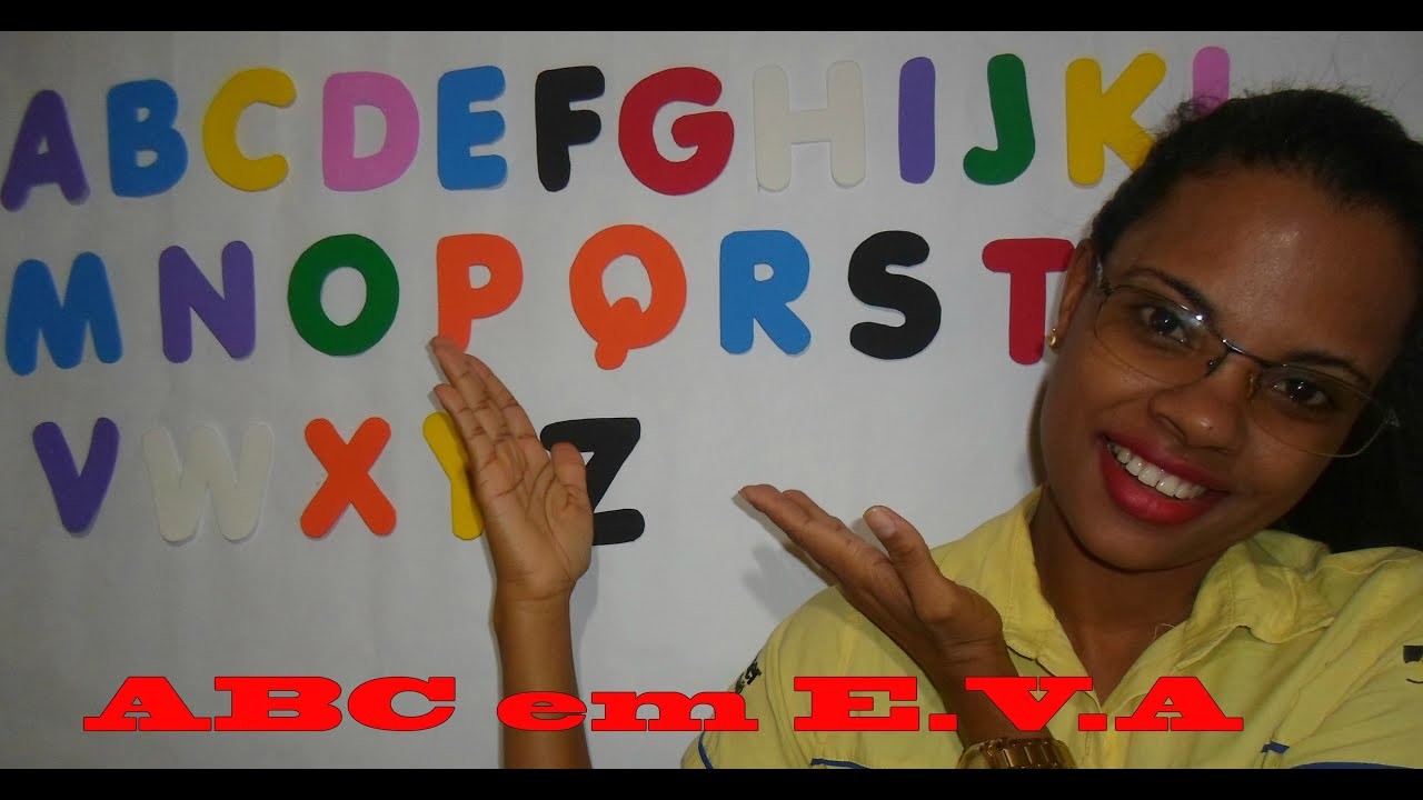 Como fazer letras do ABC em casa em E.V.A. | D.I.Y