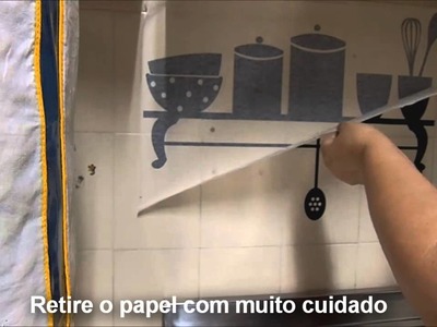 Decorando a cozinha com  Adesivo