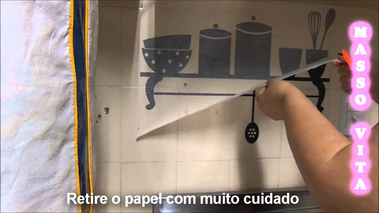 Decorando a cozinha com  Adesivo