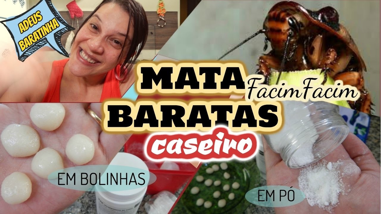 MATA BARATAS CASEIRO. EM PÓ E EM BOLINHAS