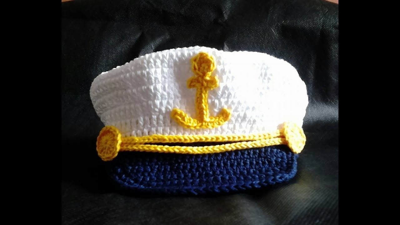 Passo a Passo -  Como fazer Quepe Marinheiro de Crochê ( Parte 2 Final )