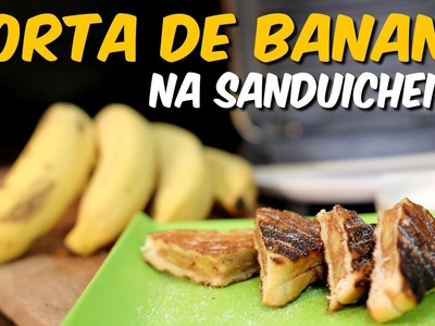 TORTA DE BANANA na sanduicheira