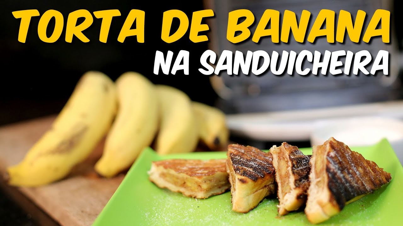 TORTA DE BANANA na sanduicheira