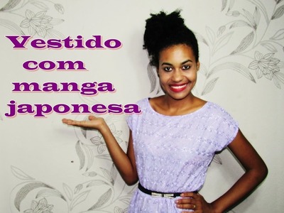 Vestido com manga japonesa