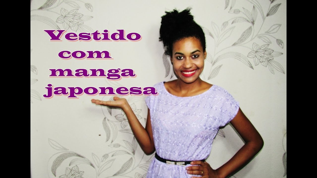 Vestido com manga japonesa