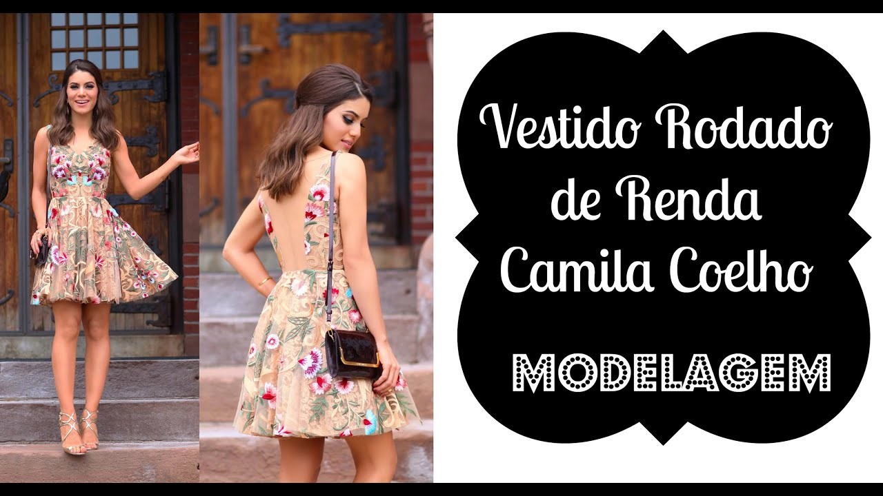 Vestido Godê de Renda Camila Coelho MODELAGEM