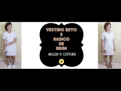 Vestido Reto de Brim - Revista Moda Moldes Parceria