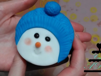 Boneco de Neve  - 12 CUPCAKES DE NATAL |  Snowman - 12 CHRISTMAS CUPCAKES (ENGLISH SUBS)