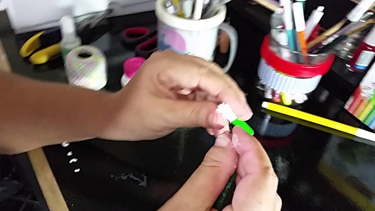 Carimbo de adesivo feito com canetinha