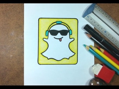 Como desenhar o Símbolo do Snapchat