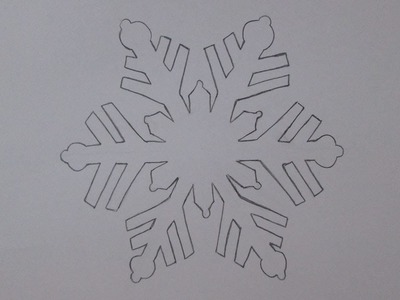 Como desenhar um floco de neve