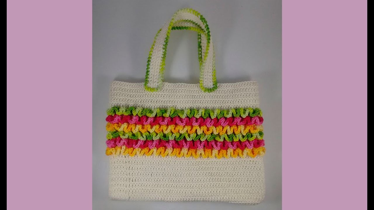 Como fazer esta linda bolsa de Crochê.Aula 2 #FACAVOCEMESMO