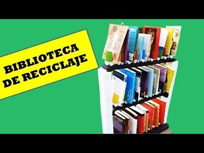 Como Hacer una Biblioteca con botellas PET.  How to Make a Library with PET Bottles