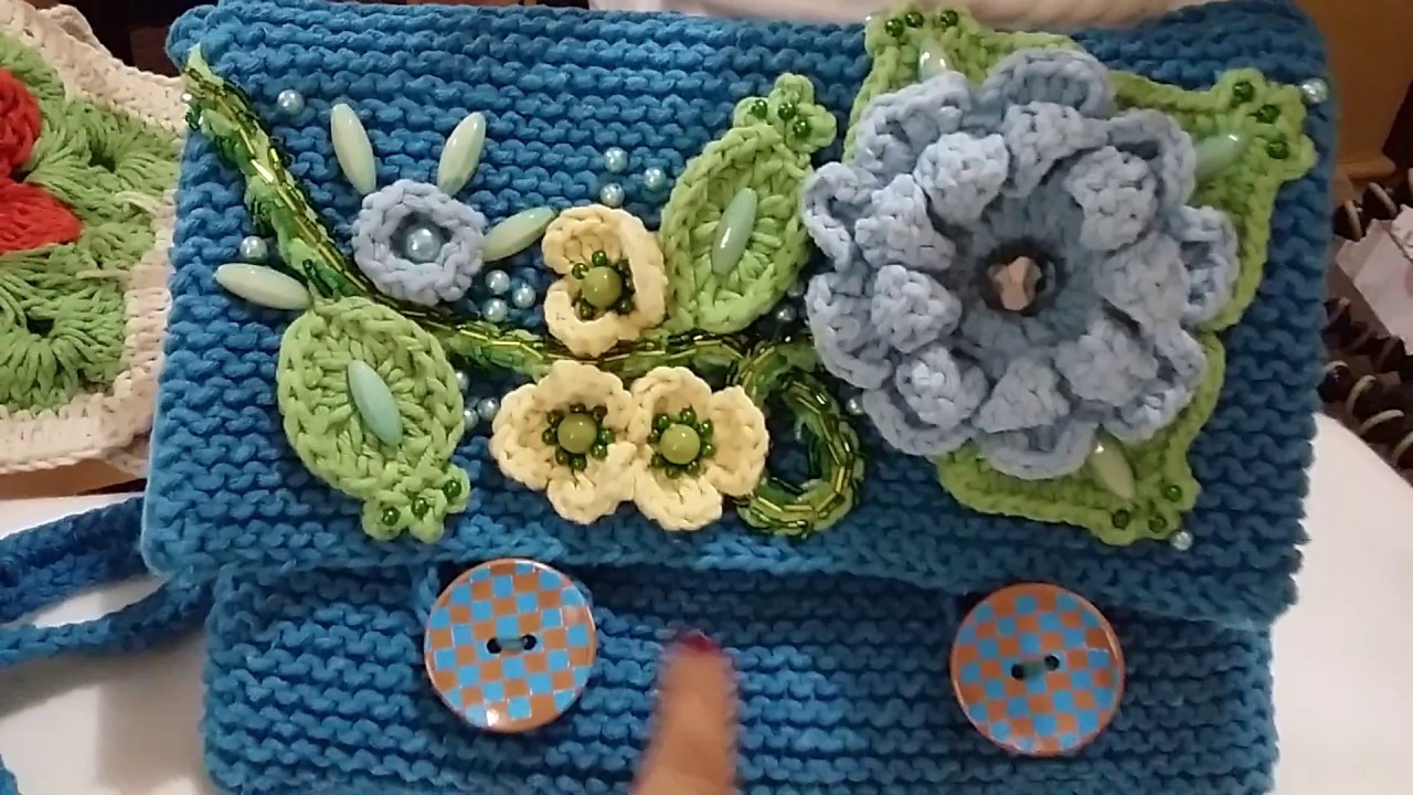 Crochê - Bolsa de crochê.crochet - #Bolsa azul #bolsadecroche#croche#crochet#crocheting#bolsa