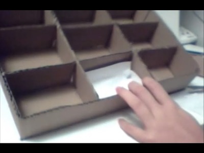 DIY - Como fazer um porta trecos usando uma caixa de papelão