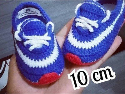 Explicação Sapatinho ICARO de crochê - Tamanho 10 cm - Crochet Baby Yara Nascimento
