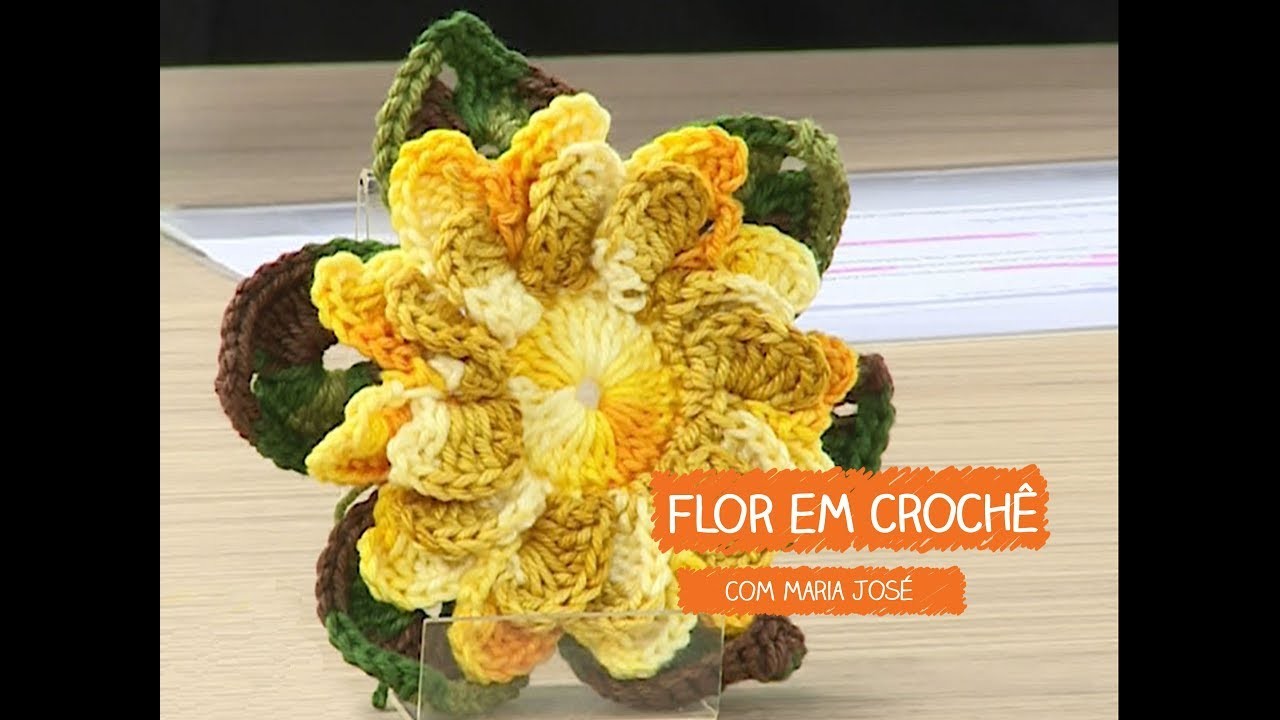 Flor em Crochê com Maria José | Vitrine do Artesanato na TV - Rede Família