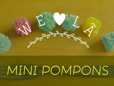 WE ♥ LÃ | Mini Pompom no Garfo