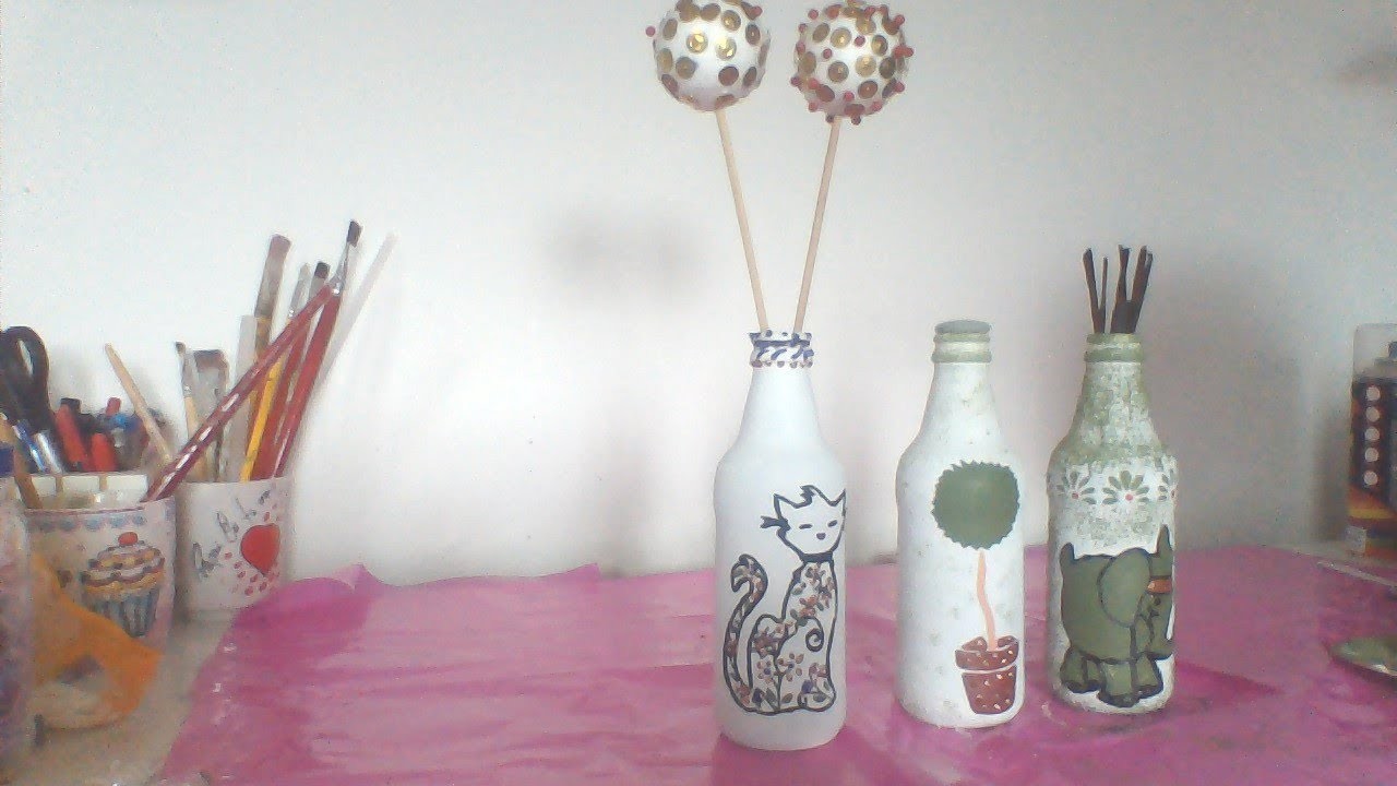 ARTESANATO EM GARRAFAS. PARTE02