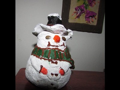Artesanato: Especial de natal, como fazer boneco de neve