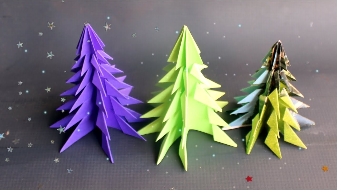 Arvore de Natal de Papel Super Facil - Easy DIY ChrIstmas Tree