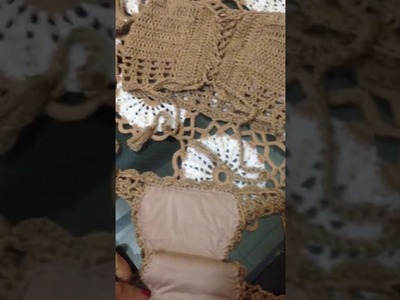 Biquini ciganinha em Crochet nude