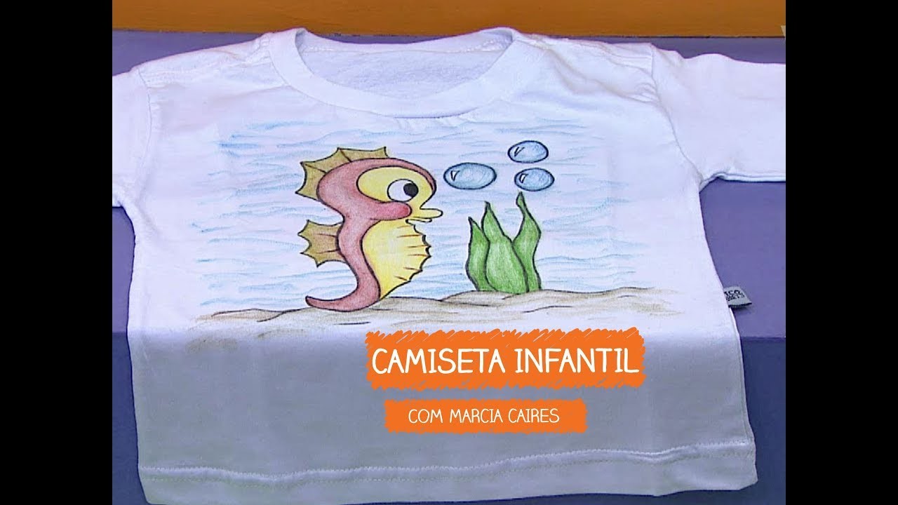Camiseta Infantil com Marcia Caires | Vitrine do Artesanato na TV - TV Gazeta