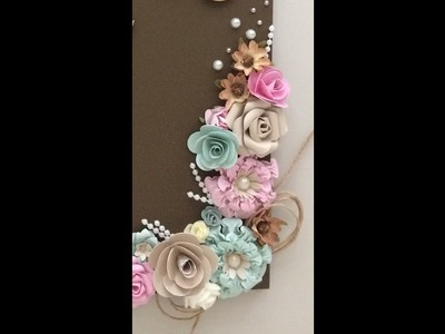 Como fazer flores artesanais -scrapbook