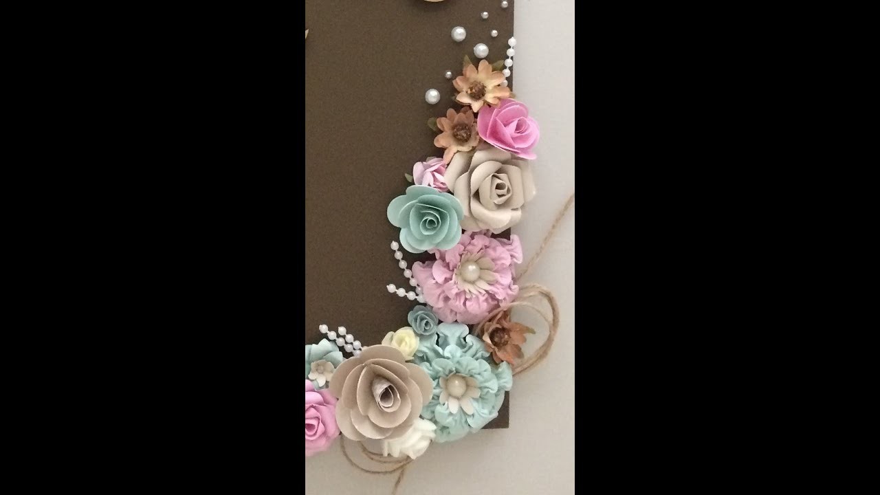 Como fazer flores artesanais -scrapbook