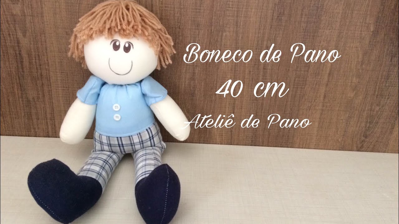 DIY Boneco de pano 40cm