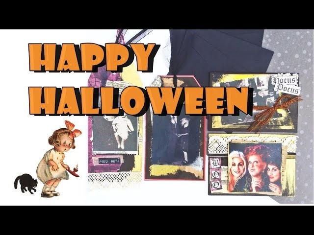 #DIY CARTÕES DE HALLOWEEN. HALLOWEEN CARDS