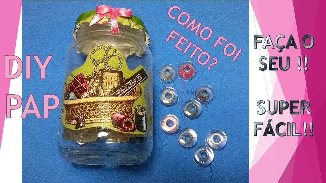 DIY. Como Fazer  Decoupagem com tecido ! Super fácil!!!