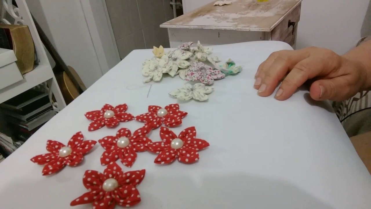 DIY Faca você mesma ( flor de fuxico) Ateliê Nilda Araujo artesanato