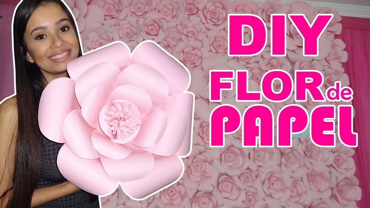 DIY Flor Gigante de Papel